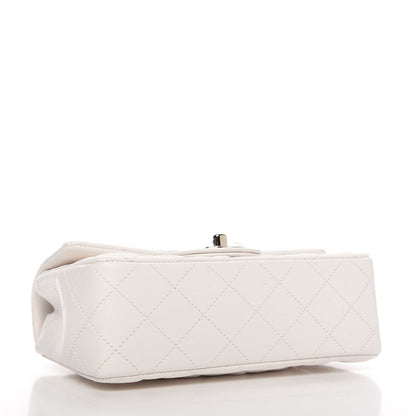 Chanel Lambskin Quilted Mini Rectangular Flap White 4 of 12
