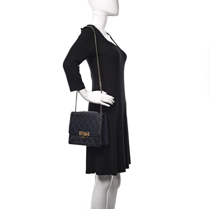 Chanel Lambskin Quilted Medium Golden Class Flap Marine 2 of 16