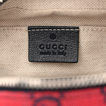 Gucci Monogram Multicolor Matelasse Diagonal Floral Embroidered Small GG Marmont Chain Shoulder Bag Red Blue Multicolor 6 of 12