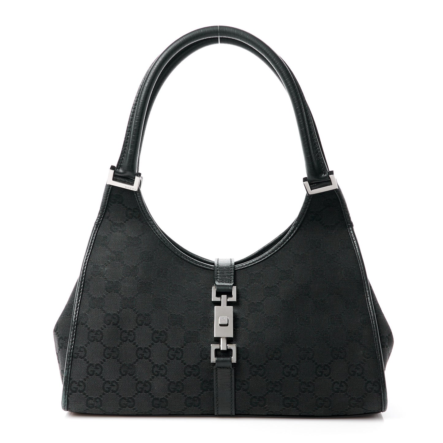Monogram Jackie Shoulder Bag Black