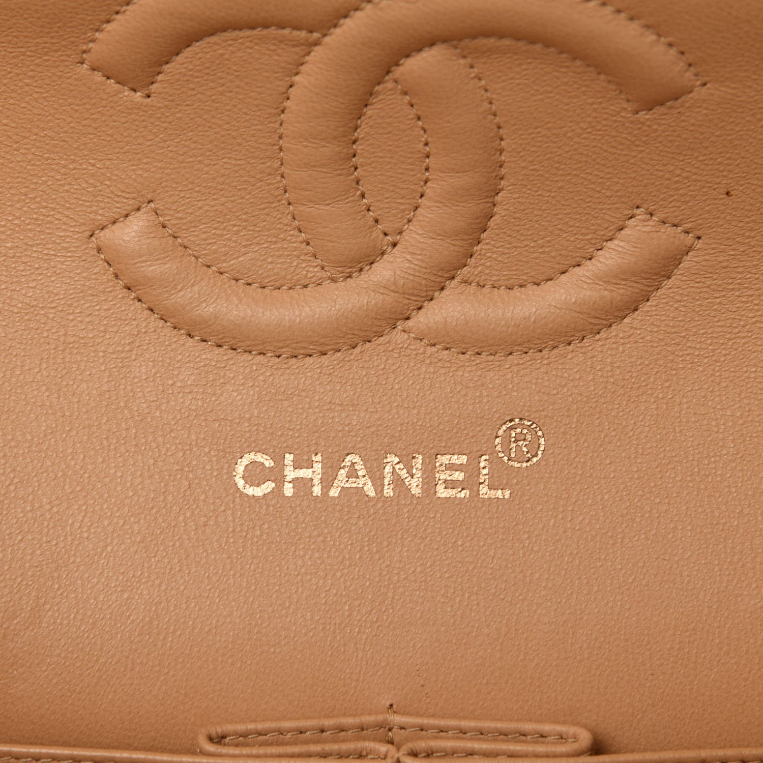 Chanel Lambskin Quilted Small Double Flap Beige 13 of 16