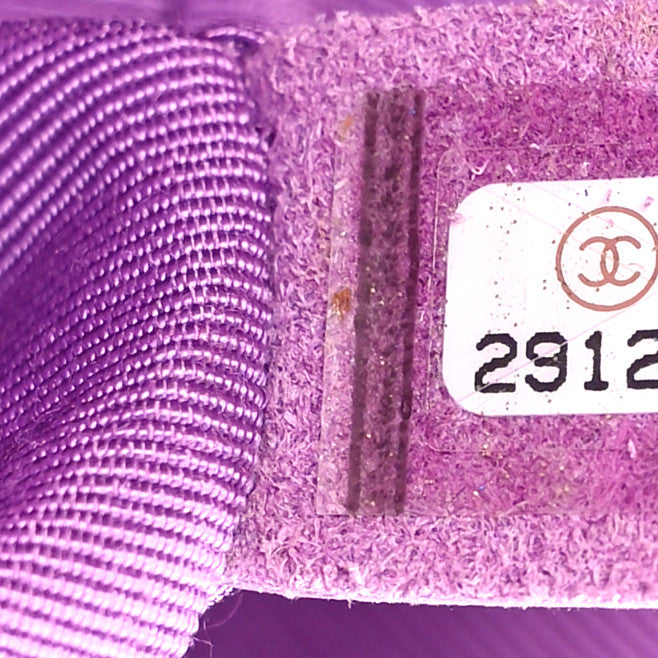 Chanel Lambskin Chevron Quilted Medium Boy Flap Purple 8 of 10