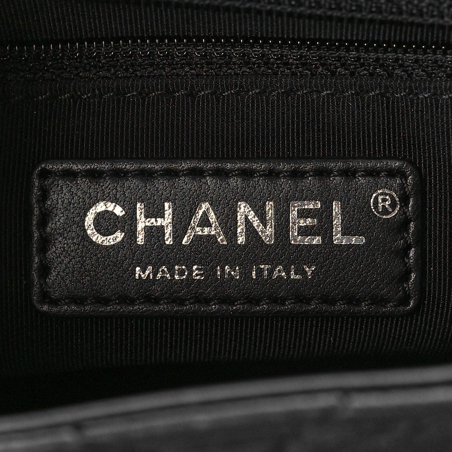 Calfskin Quilted Small Frame In Chain Flap Black