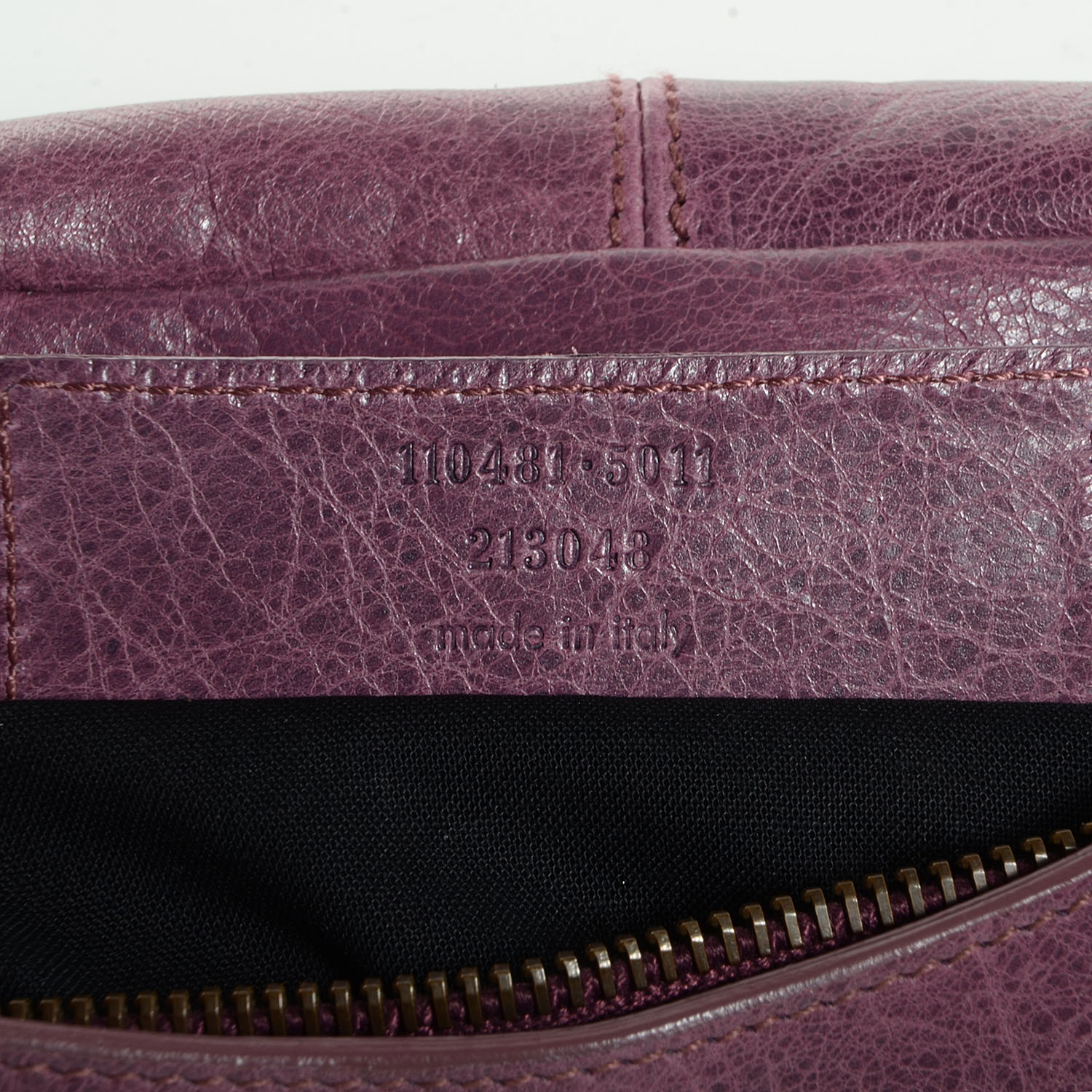 Balenciaga Agneau Trousse Maquillage Makeup Clutch Bag Murier 9 of 11