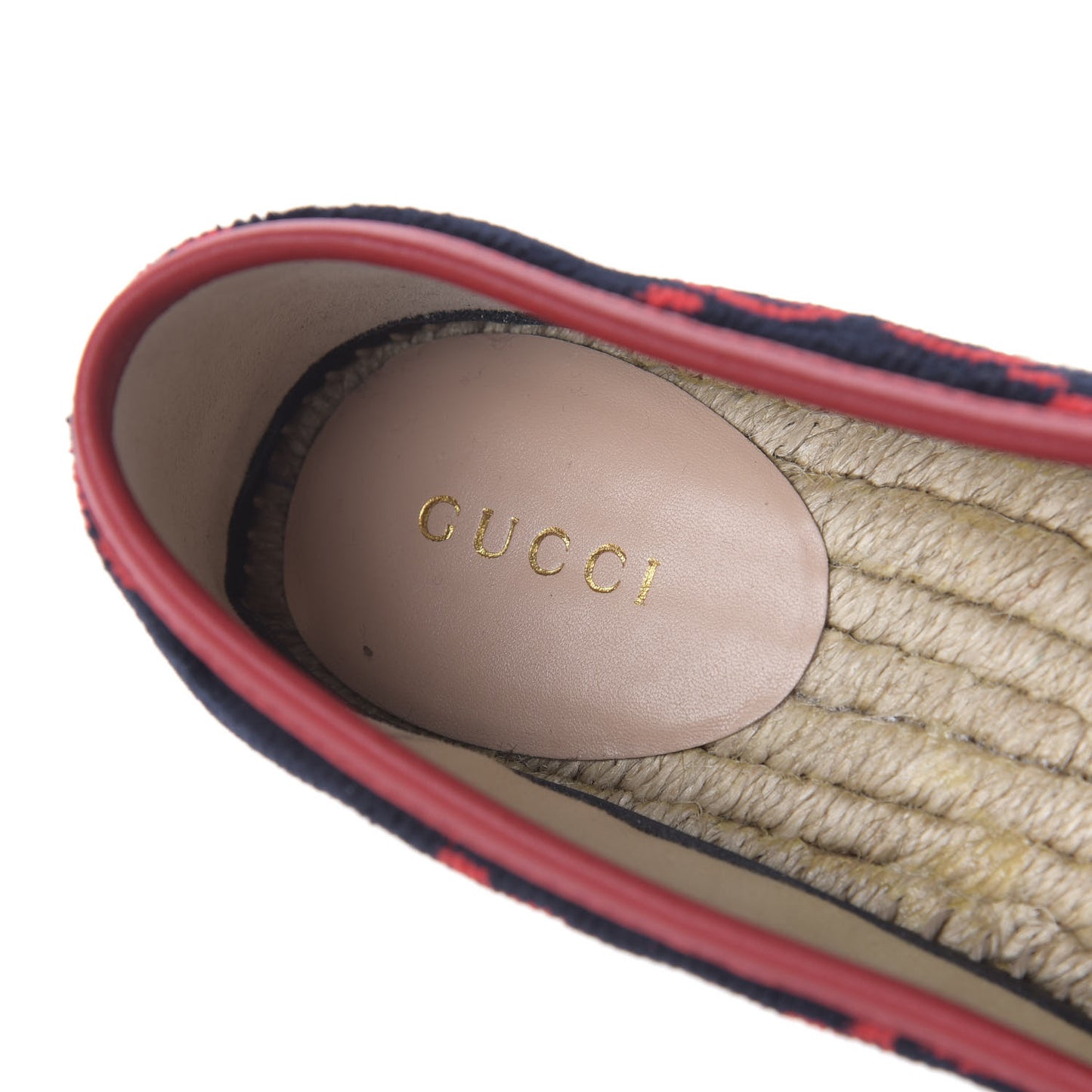 Terry Cloth GG Monogram Espadrilles 38 Blue Red