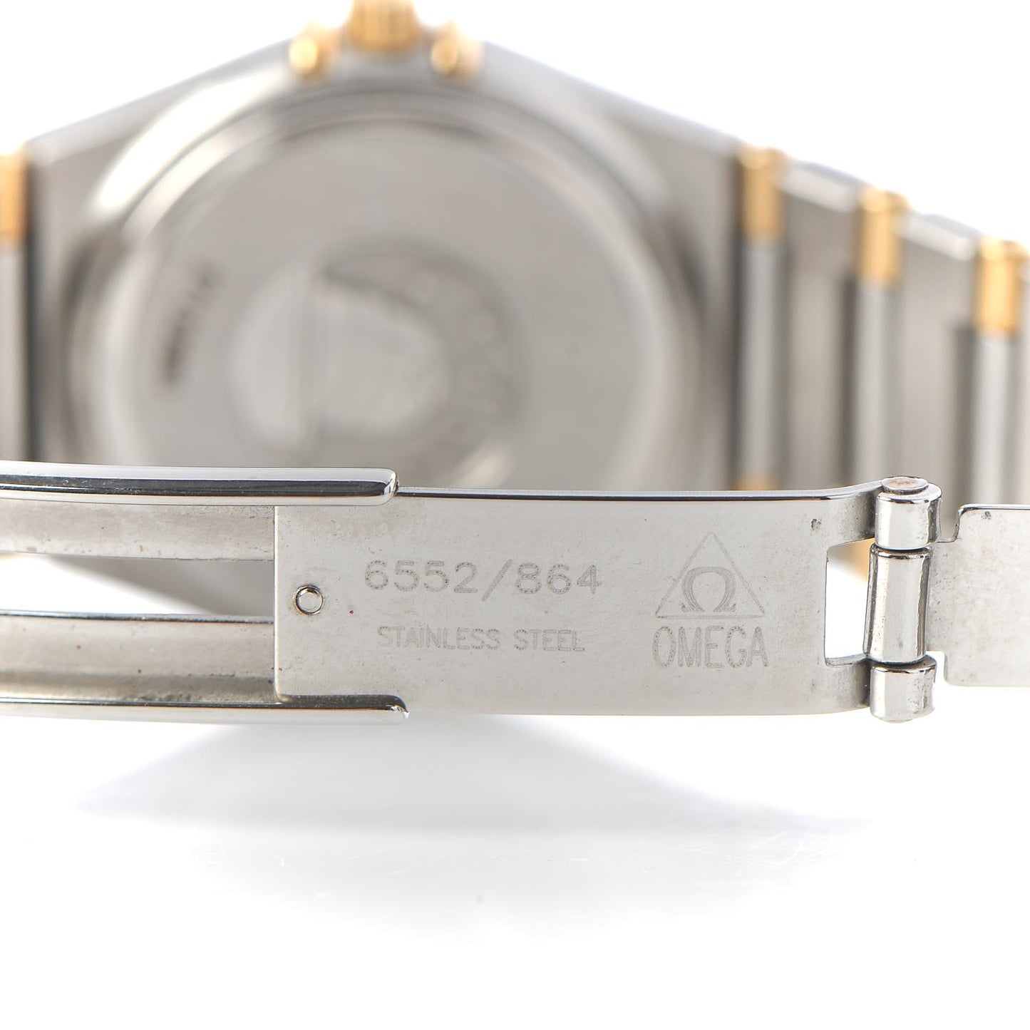 Stainless Steel 18K Yellow Gold 25mm Constellation Quartz Watch White 1272.30