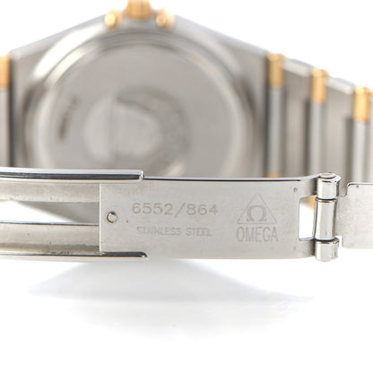 Omega Stainless Steel 18K Yellow Gold 25mm Constellation Quartz Watch White 1272.30 6 of 7