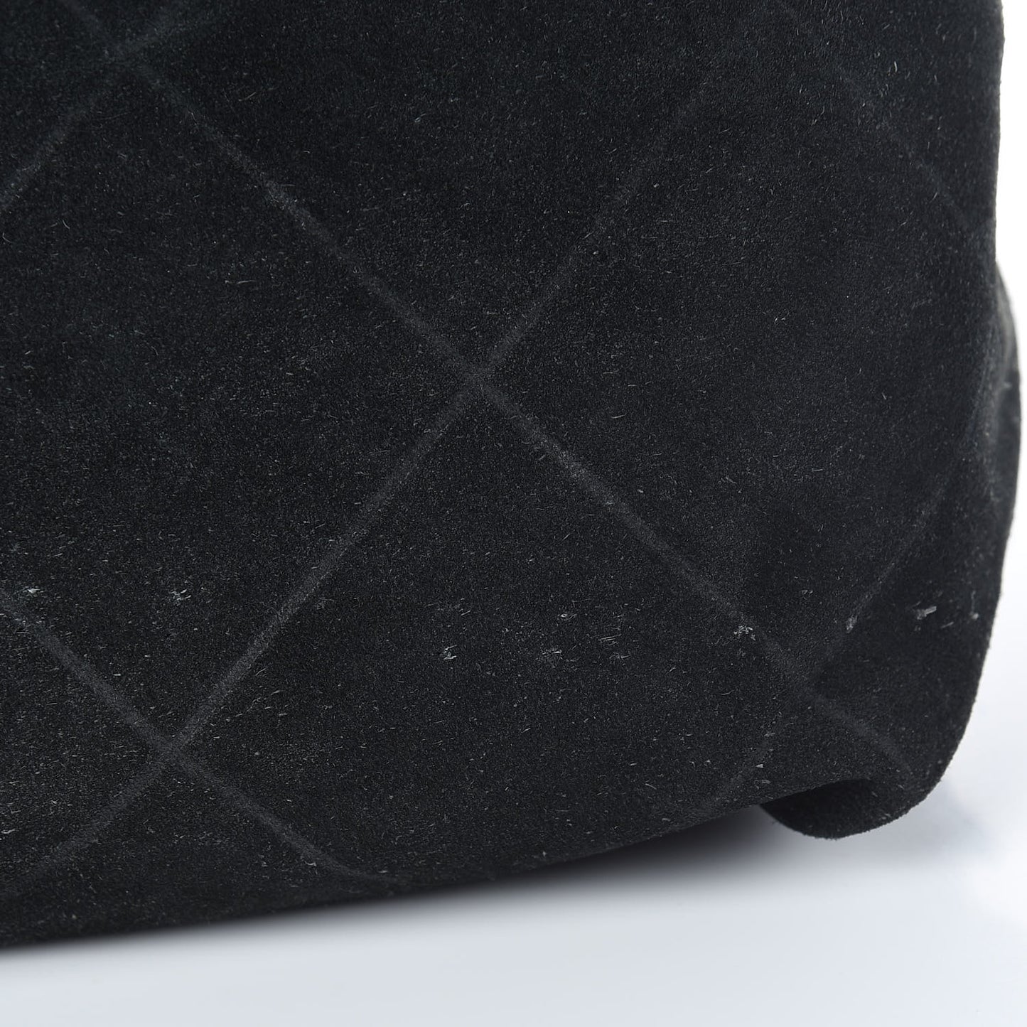 Suede Stitched Messenger Black