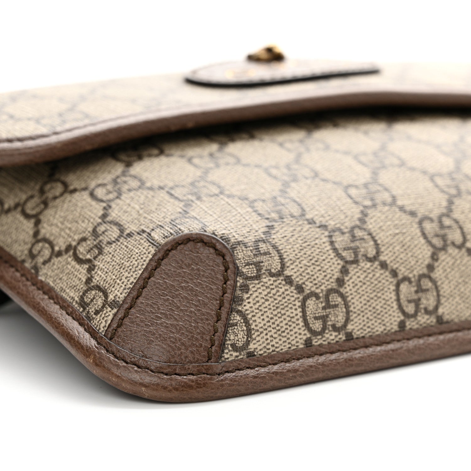 Gucci GG Supreme Monogram Neo Vintage Web Belt Bag Brown 10 of 12