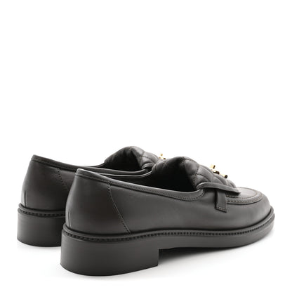 Chanel Lambskin Quilted CC Turnlock Loafers 39.5 Dark Brown 5 of 9