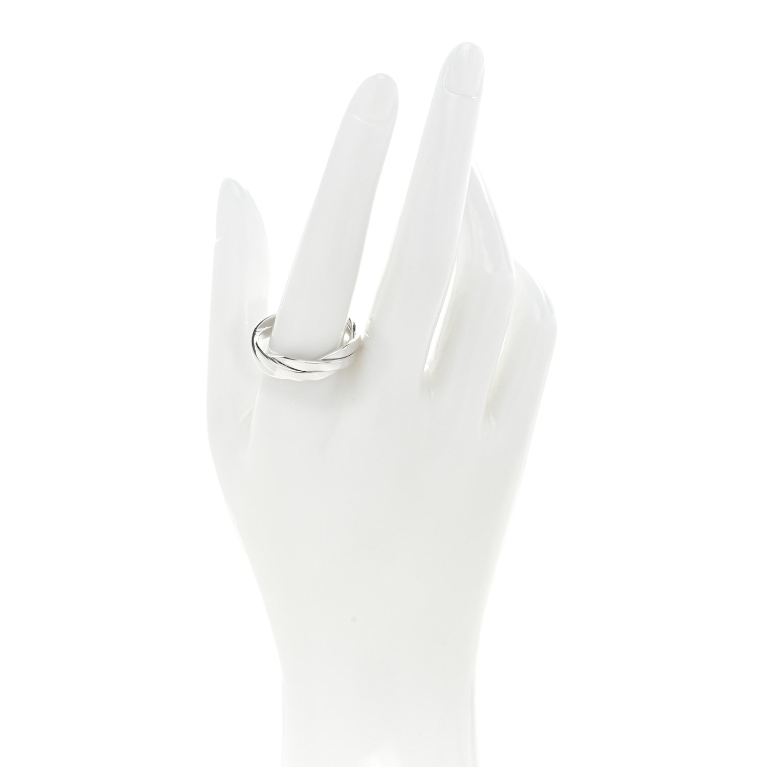 David Yurman Sterling Silver 6mm DY Helios Band Ring 64 10.75 2 of 5