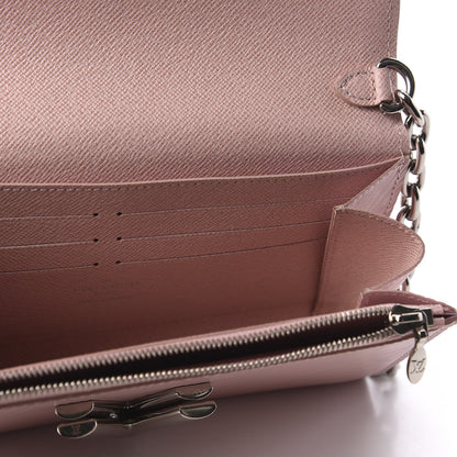 Louis Vuitton Epi Twist Chain Wallet Rose Ballerine 7 of 9