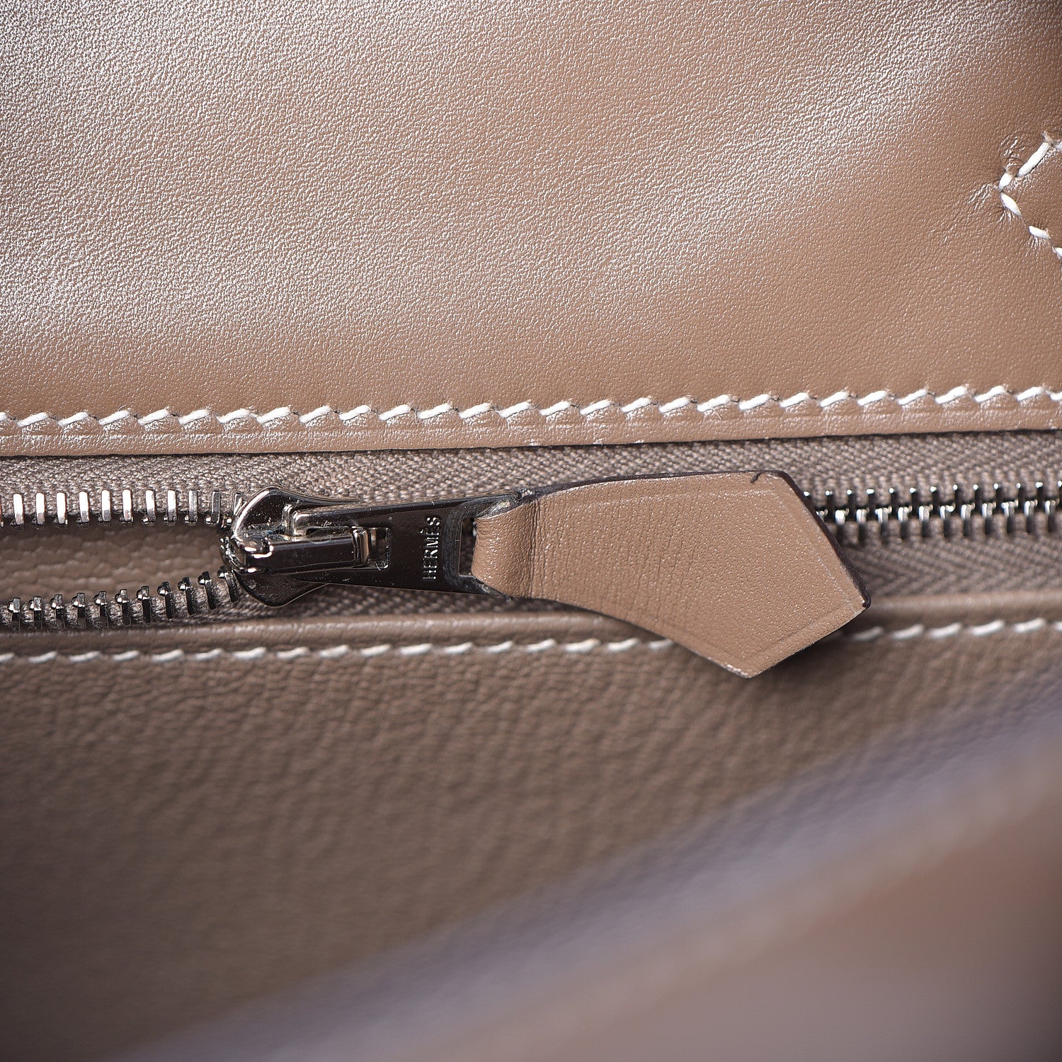 Hermes Tadelakt Kelly Sellier 25 Etoupe 24 of 35