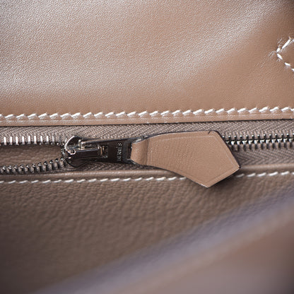 Hermes Tadelakt Kelly Sellier 25 Etoupe 24 of 35