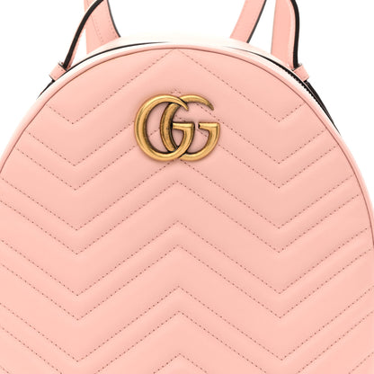 Gucci Calfskin Matelasse GG Marmont Dome Backpack Perfect Pink 8 of 11