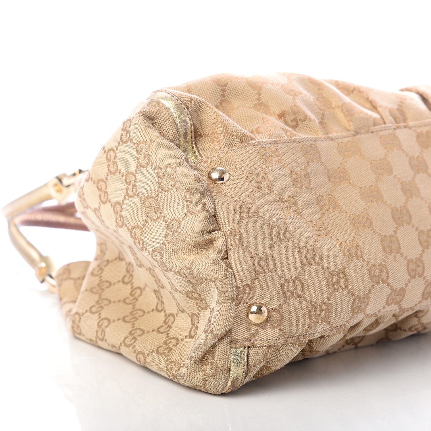 Gucci Monogram Large D Gold Hobo Metallic Gold 7 of 14