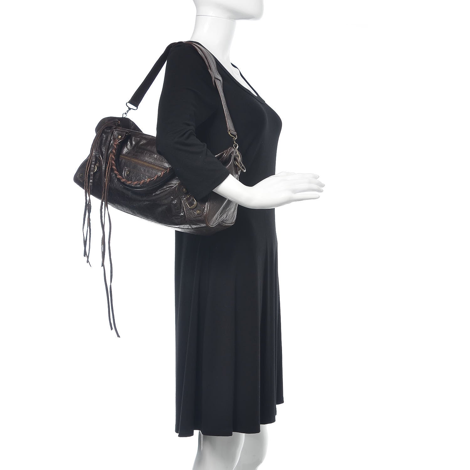 Balenciaga Chevre Classic Hardware Twiggy Chocolate 2 of 18