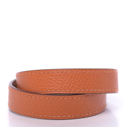 Hermes Epsom Kelly Double Tour Bracelet S Orange 3 of 6