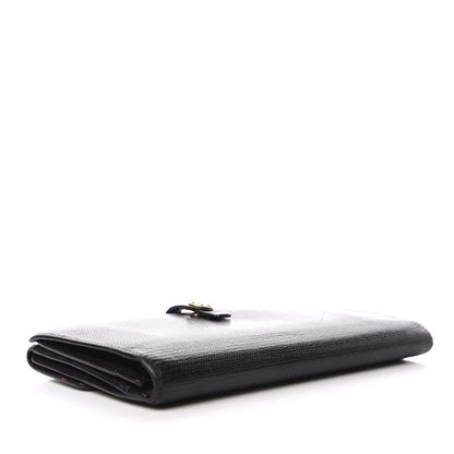 Chanel Grained Calfskin CC Button Wallet Black 4 of 8