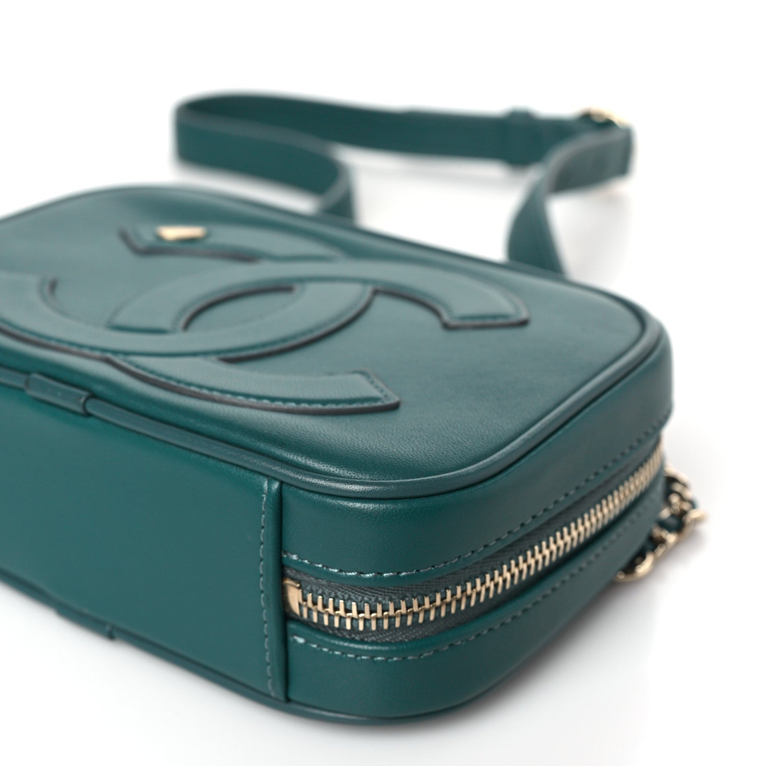Chanel Lambskin CC Mania Waist Belt Bag Green 9 of 9