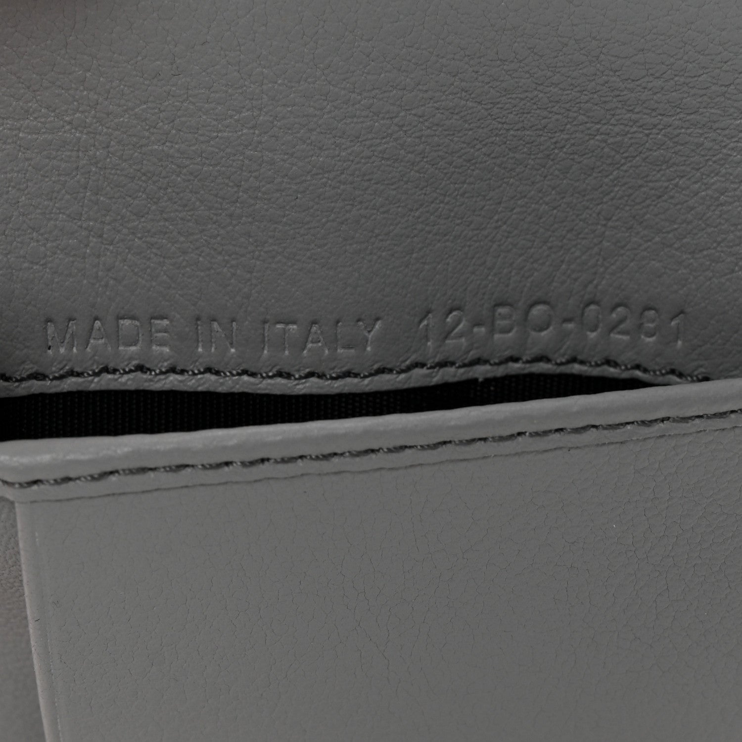 Christian Dior Calfskin Perforated Oblique Bi-Fold Card Holder Grey 7 of 8