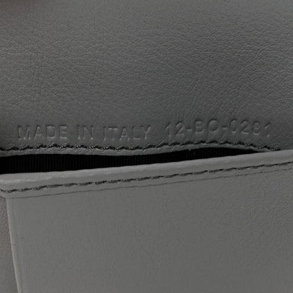 Christian Dior Calfskin Perforated Oblique Bi-Fold Card Holder Grey 7 of 8