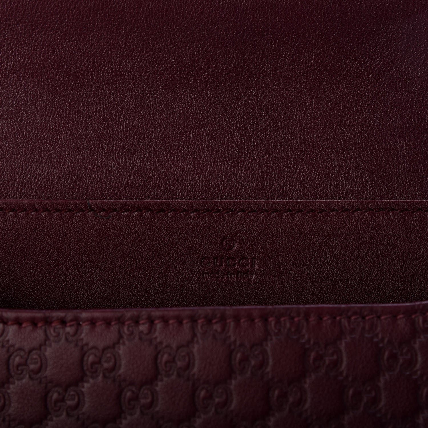 Gucci Microguccissima Travel Document Case Burgundy 7 of 9
