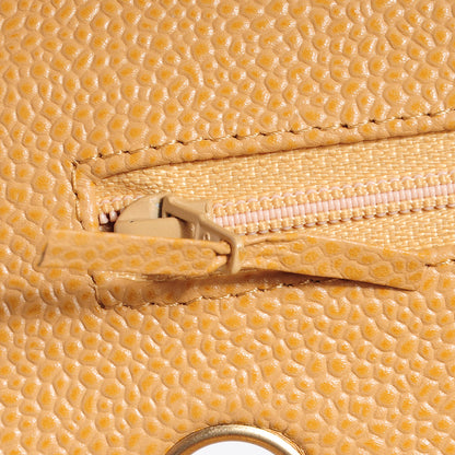 Chanel Caviar Quilted Small Double Flap Beige 10 of 10