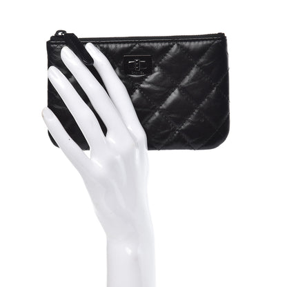 Chanel Aged Calfskin Quilted Small Reissue Cosmetic Case So Black 2 of 8