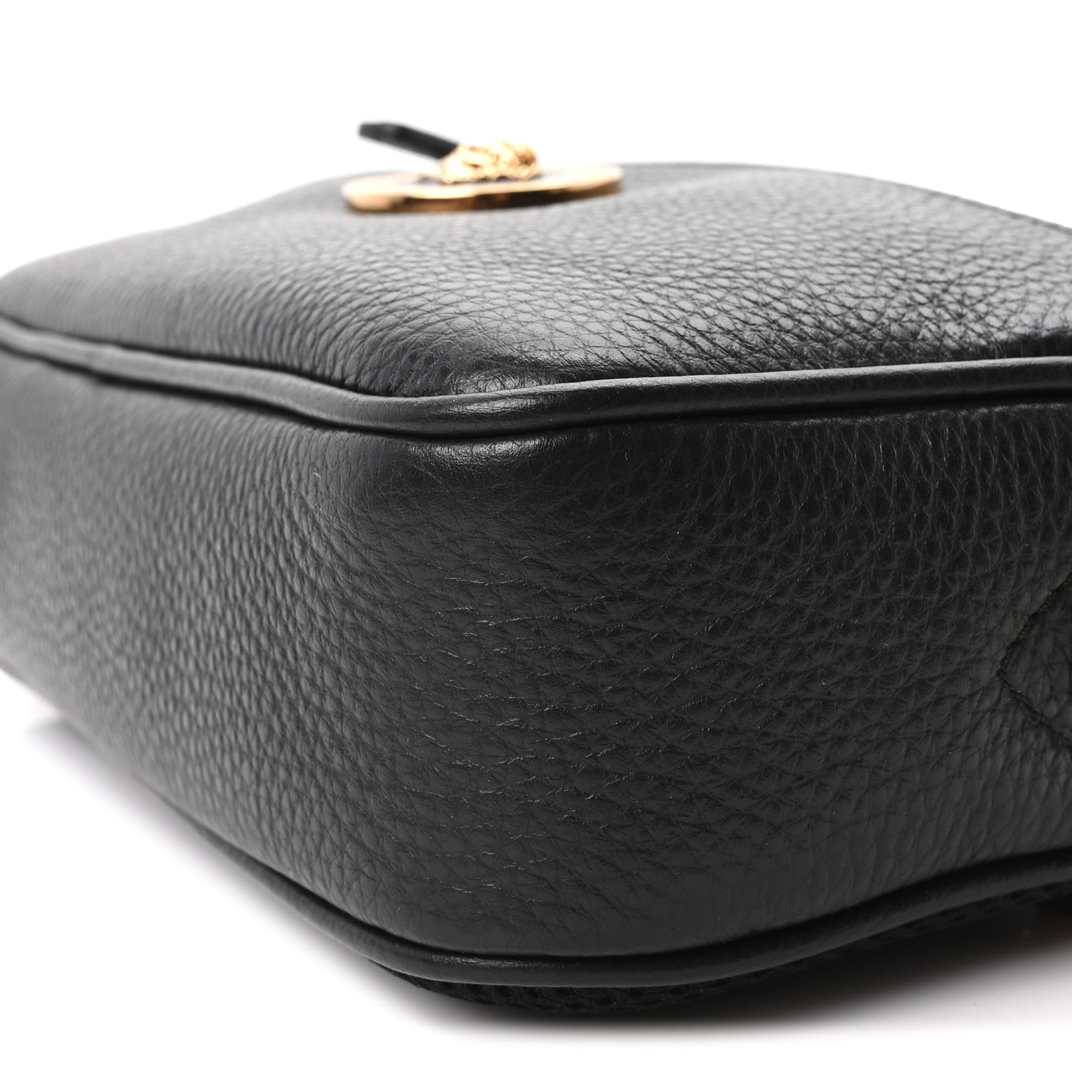 Versace Grained Calfskin La Medusa Camera Bag Black 9 of 9