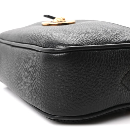 Versace Grained Calfskin La Medusa Camera Bag Black 9 of 9