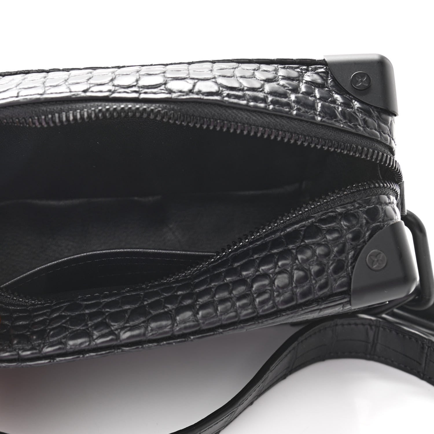 Louis Vuitton Alligator Mini Soft Trunk Black 4 of 9