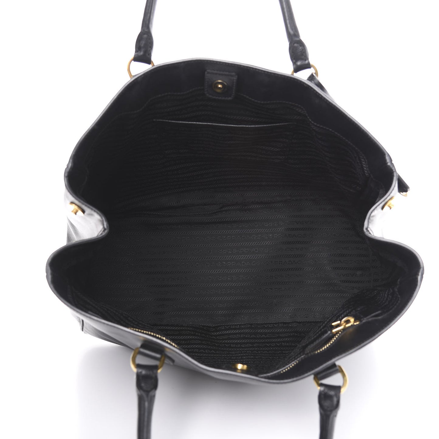 Saffiano Lux Large Tote Black