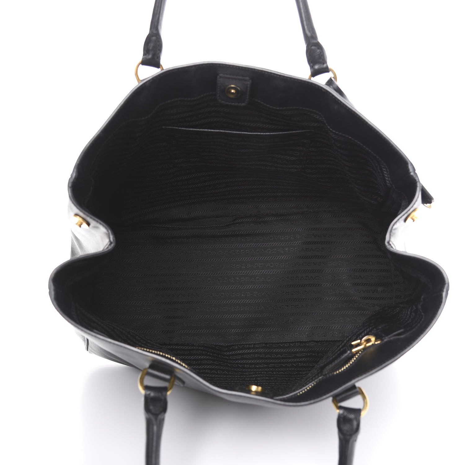 Prada Saffiano Lux Large Tote Black 5 of 12