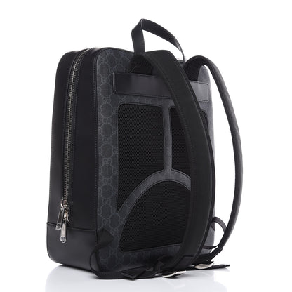 Gucci GG Supreme Monogram Web Tote Backpack Black Grey 3 of 10