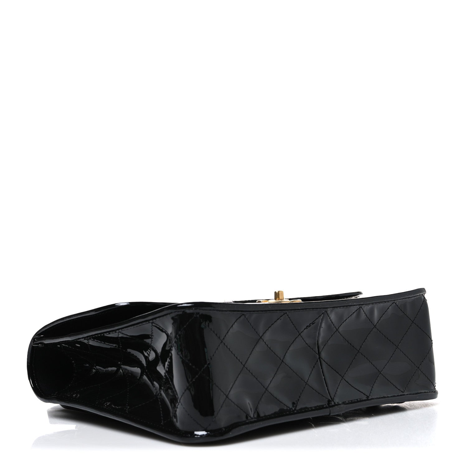 Chanel Patent Quilted Large School Memory Top Handle Flap Black Black 3 of 9