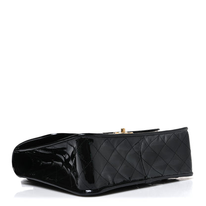 Chanel Patent Quilted Large School Memory Top Handle Flap Black Black 3 of 9