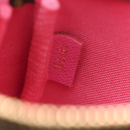 Louis Vuitton Monogram 2022 Christmas Animation Seoul Mini Pochette Accessories Fuchsia 7 of 11