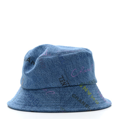 Chanel Denim Mood Cloche Bucket Hat S Blue 5 of 8