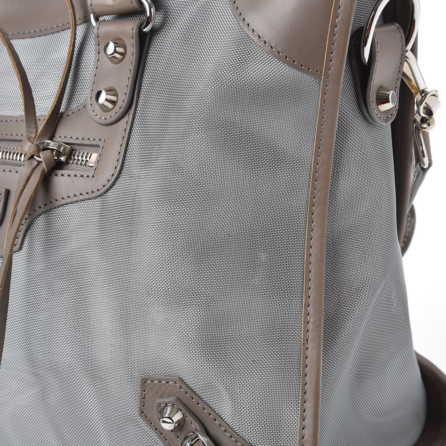 Technical Mesh Vegetable Calfskin Classic Silver Hardware City Gris Ardoise Gris Pyrite