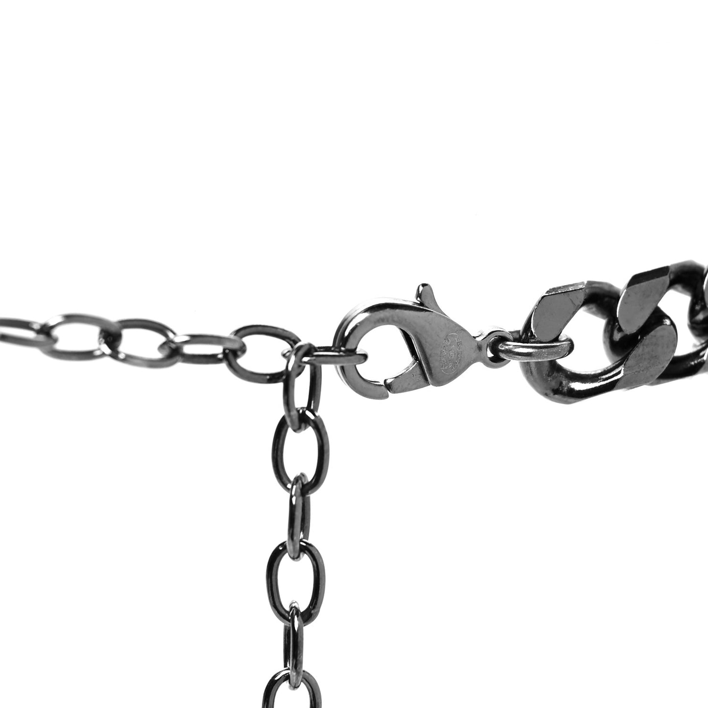 Crystal CC Forever Necklace Ruthenium