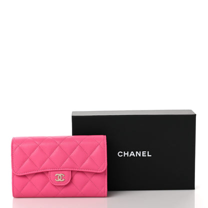 Chanel Caviar Quilted Medium Flap Wallet Pink 9 of 9