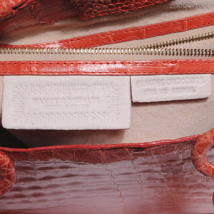 Nancy Gonzalez Crocodile Handbag Orange 6 of 6