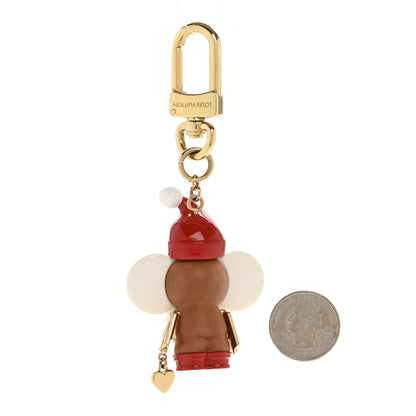 Louis Vuitton Resin Wood Vivienne Christmas Bag Charm 2 of 4