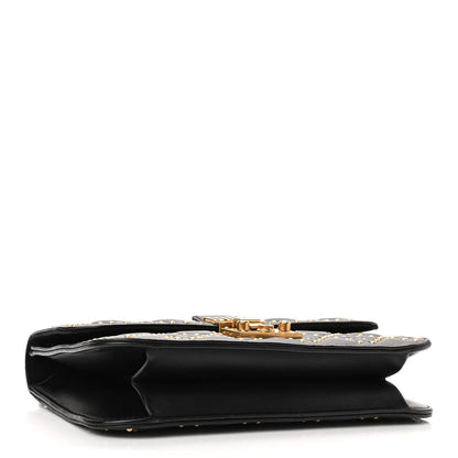 Christian Dior Lambskin Cannage Studded Large Dioraddict Flap Bag Black 4 of 9