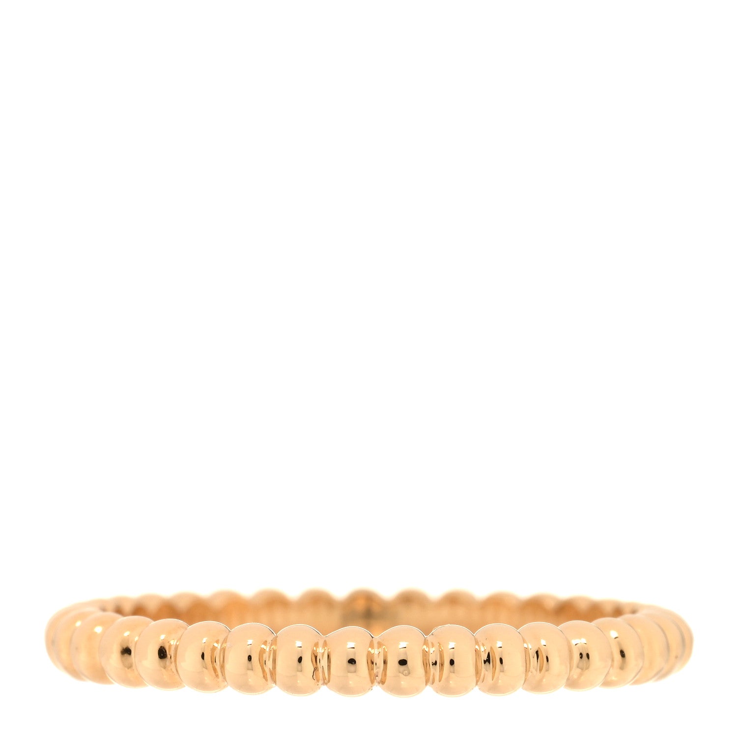 Van Cleef & Arpels 18K Yellow Gold Small Perlee Ring 52 6 1 of 5