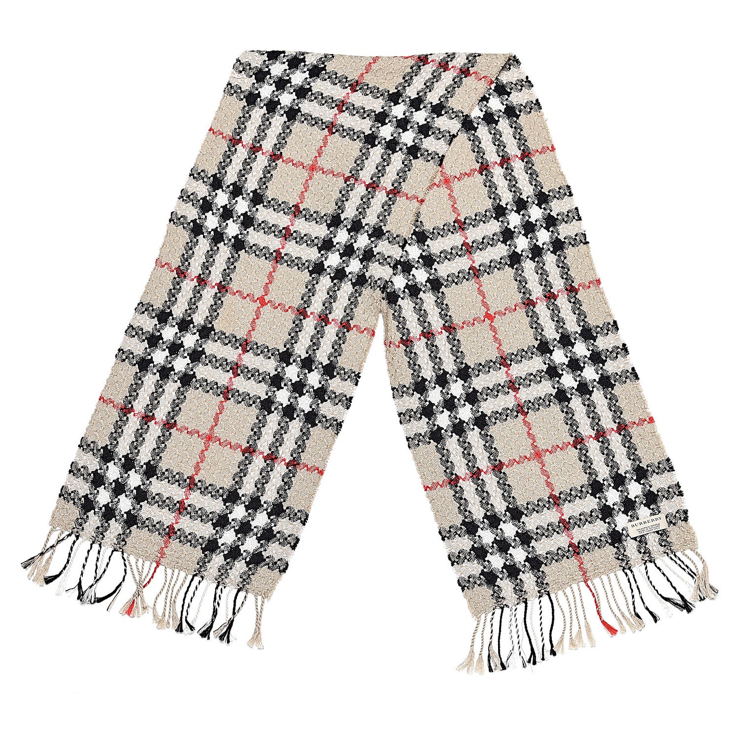 Alpaca Silk Nova Check Scarf