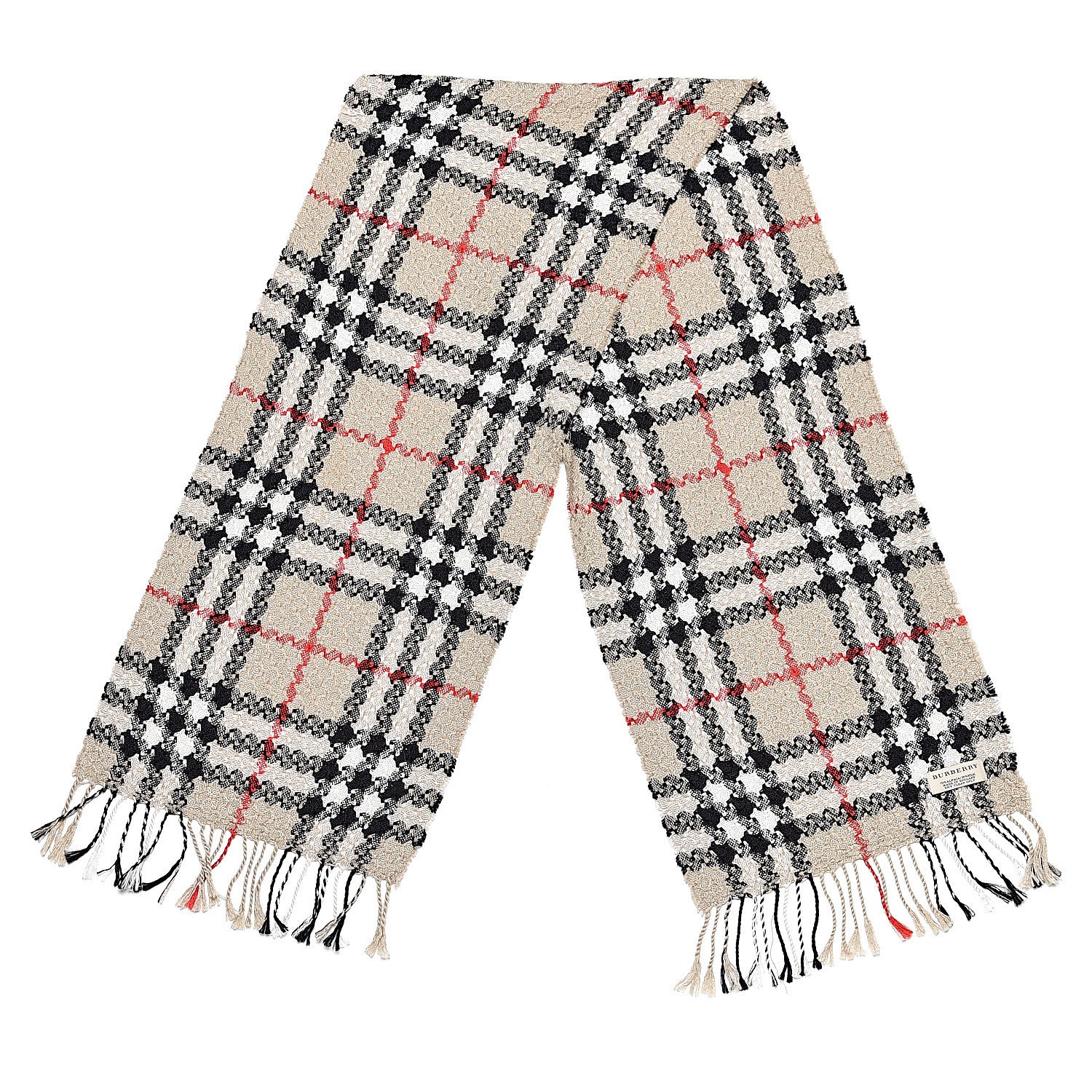 Burberry Alpaca Silk Nova Check Scarf 3 of 4