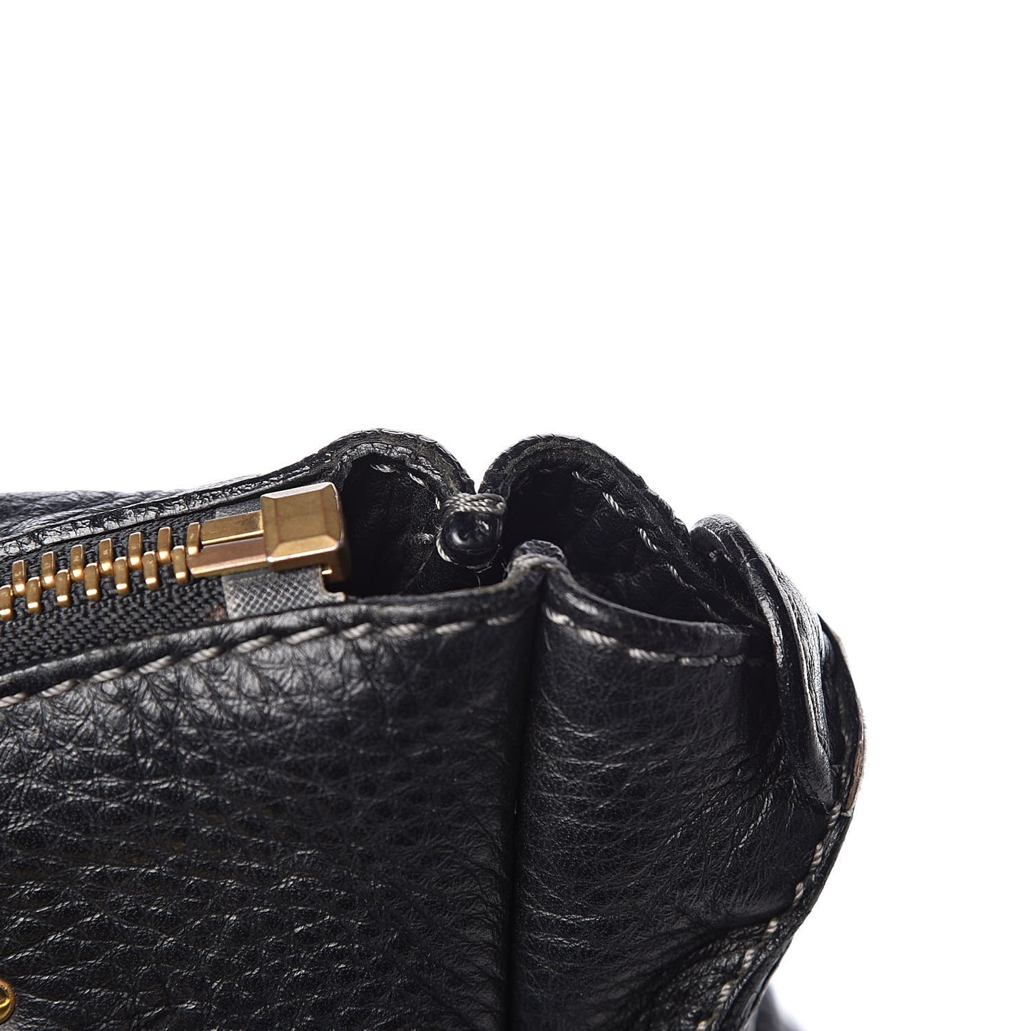 Calfskin Medium Marcie Satchel Black