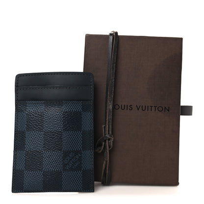 Louis Vuitton Damier Cobalt Pince Card Holder Bill Clip 6 of 6